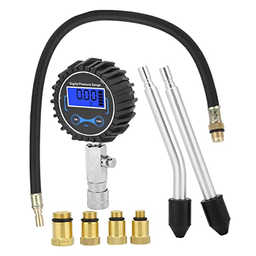 Aramox Cylinder Pressure Gauge, Digital Engine Compression Tester Kit, Accurate Readings Up to 300 PSI for Cars and Motorcycles