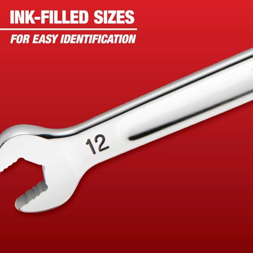 MLW48-22-9516 Ratcheting Combination Wrench Set Metric