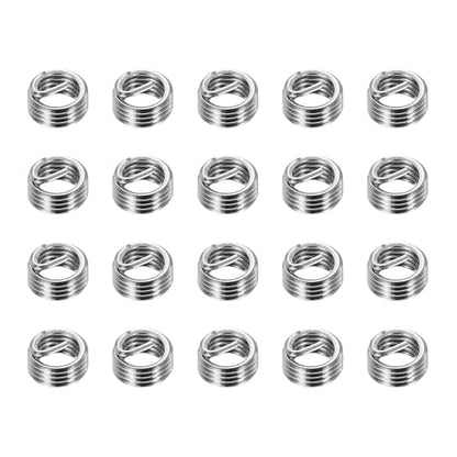 PATIKIL Wire Thread Inserts M3x0.5 Metric 1D 3mm, 20Pcs 304 Stainless Steel Helical Coiled Wire Screw Threaded Sleeve Sheath for Mechanical Equipment Automotive Repairs - size: M3x0.5, 3mm