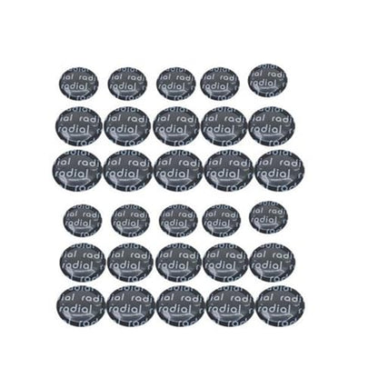 30Pcs Round Tire Patch with Roller Tool, Round Tubeless Patches, Fast Repair Cold Patch for Car Tire Damage