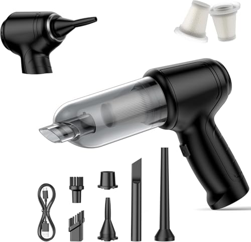 Handheld Car Vacuum Cleaner Cordless 15000Pa Wet/Dry 120W High Power with Complete Accessory Kit for Cars, Pet Hair, Office Black - color: Carbon Black