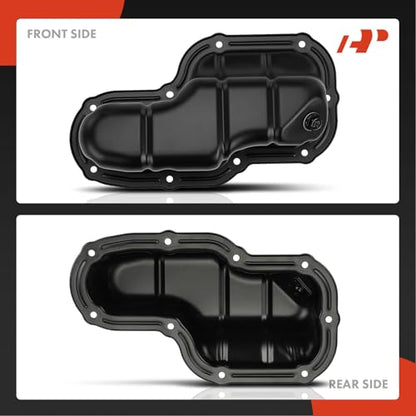 A-Premium Lower Engine Oil Pan Sump with Drain Plug Compatible with Nissan Frontier 2005-2019 Pathfinder 2005-2012 Xterra 2005-2015 NV1500 NV2500 NV3500 Suzuki Equator 4.0L