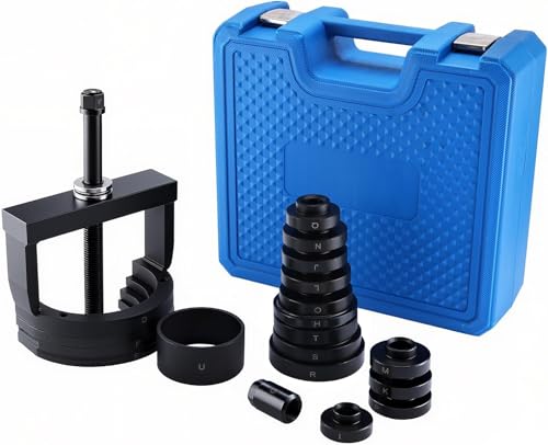 FreeTec Master Wheel Bearing Removal Tool, Wheel Hub Removal Tool Set Fits for Most Vehicles, C to U Sizes Back and Front Wheel Bearing Remover and Installer Tool Kit