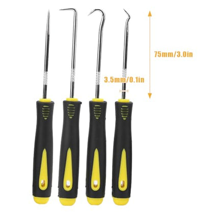 Precision Pick and Hook Set, Automotive Pick Tool Set for Car Auto Oil Seal O Ring Seal Gasket Pick Mini Hooks Puller Remover Perfect for Electronic Tools Extended Tool Life