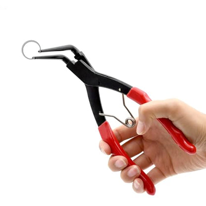 90 Degree Long Nose Snap Ring Pliers, Internal Master Cylinder Circlip Bent Lock Retaining Ring Pliers for Trucks Motorcycles Cars