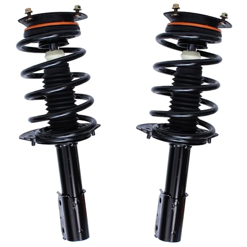 Detroit Axle - Front 4pc Struts Sway Bars for 02-07 Buick Rendezvous, 01-05 Pontiac Aztek, 2 Struts w/Coil Spring 2 Stabilizer Sway Bars 2001 2002 2003 2004 2005 2006 2007 Replacement Suspension Kit - size: 4QS2400016/Sway Kit