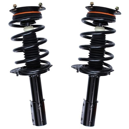 Detroit Axle - Front 4pc Struts Sway Bars for 02-07 Buick Rendezvous, 01-05 Pontiac Aztek, 2 Struts w/Coil Spring 2 Stabilizer Sway Bars 2001 2002 2003 2004 2005 2006 2007 Replacement Suspension Kit - size: 4QS2400016/Sway Kit