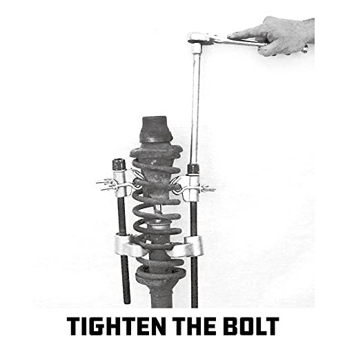 Powerbuilt Strut Coil Spring Compressor for Macpherson Struts, Heavy Duty Steel Tool for Safe Coil Spring Removal and Installation – 940562