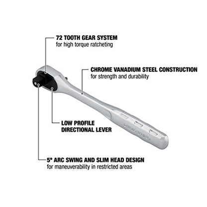 DEWALT Ratchet, Quick Release, SAE, 3/8-Inch Drive (DWMT81097)