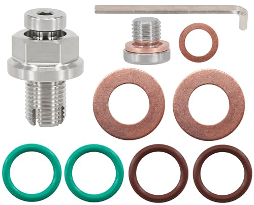 M12.1-1.25 x 15mm Oversize Piggyback Oil Drain Plug, Stainless Steel Self Tapping Oil Pan Thread Repair Kit - size: M12.1x1.25