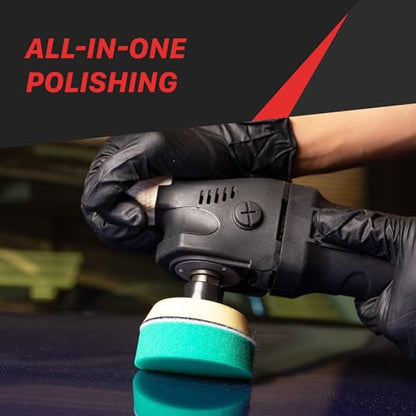 Maxshine 1” Hook & Loop Foam Polishing Pads Kit | 6-Piece Set Includes Cutting, Polishing & Finishing Pads (2 Each) | Spot Polishing Pads for Tiny Areas, Car Detailing & Paint Correction - size: 1"