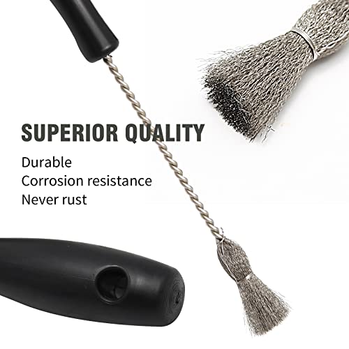 Injector Bore Cleaner Seat Cleaning Brush Kit Diesel Injector Sleeve Cup Seat Compatible with 7.3L 6.0L 6.4L 6.7L 1994-2018, 3126 C7 C9, Replace AP0084 AP0085 3252
