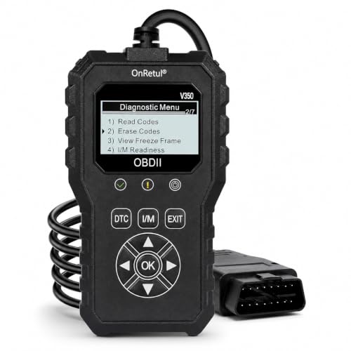 V350 OBD2 Diagnostic Diagnostic Tool Tool, Code Reader, Engine Light Diagnostic Tool, Battery Voltage Tester, for OBD2 Cars & Trucks Since 1996
