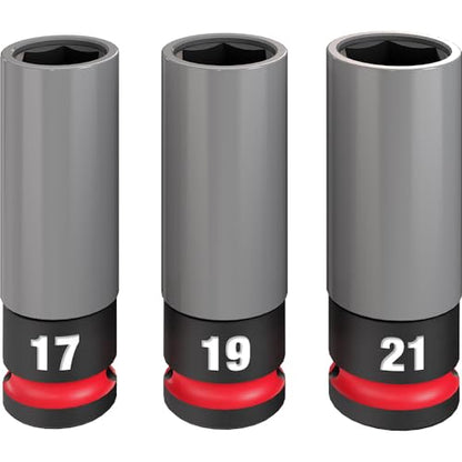 Milwaukee Electric - Shockwave Impact Duty. 1/2 Drive Metric 3PC Lug NU
