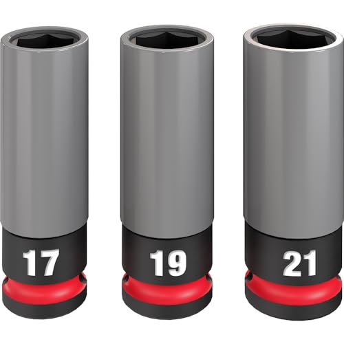 Milwaukee Electric - Shockwave Impact Duty. 1/2 Drive Metric 3PC Lug NU