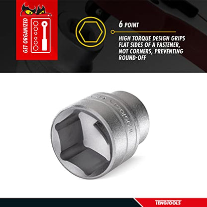 Teng Tools 9/32 Inch 6 Point SAE Shallow 1/4 Inch Drive Chrome Vanadium Socket | Mechanic Tool | Hand Tool - M140109-C - size: 9/32 Inch, style: Shallow SAE