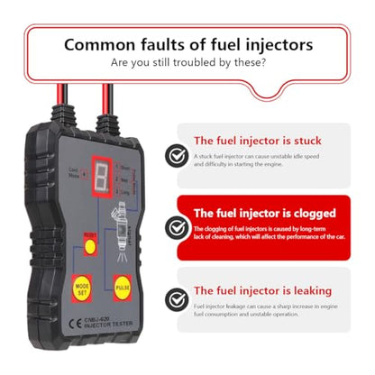 Professional Fuel Injection Cleaning Kit – Portable Injector Tester & Flush Scanner Tool with 4 Pulse Mode for Auto Mechanics