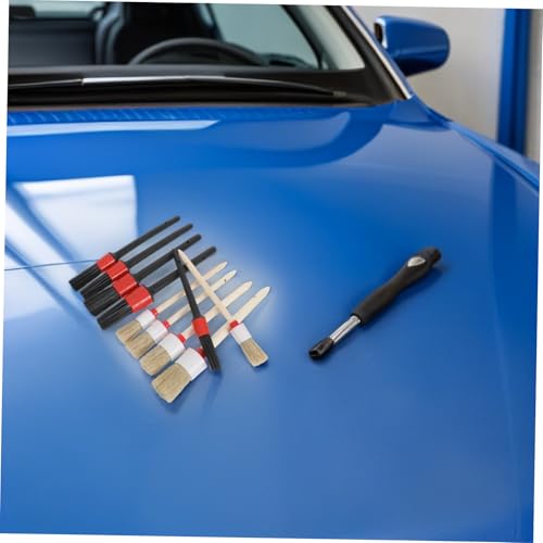 10pcs Car Cleaning Brushes Set, Auto Interior Detailing Brush with Pp Bristles, Dust Removal Tool for Dashboard, Air Conditioner Vents, and Engine Cleaning