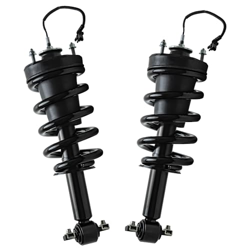 Detroit Axle - 2 Front Struts for 2015-2018 Chevrolet Silverado 1500 GMC Sierra 1500, 2019 Silverado 1500 LD Sierra 1500 Limited, Suburban Yukon XL Tahoe Cadillac Escalade ESV Struts w/Coil Spring - size: 949-730x2/Pair
