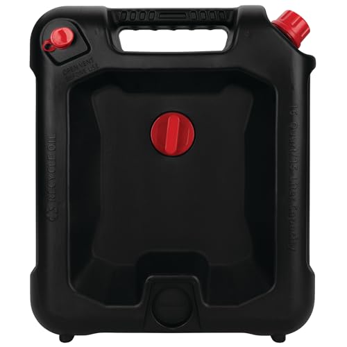 Performance Tool W4077 16-Quart Oil Drain Container, Deep Drain Well, Integrated Handle, Sealing Rubber Gaskets, Black - style: 16 Quart Drain Pan