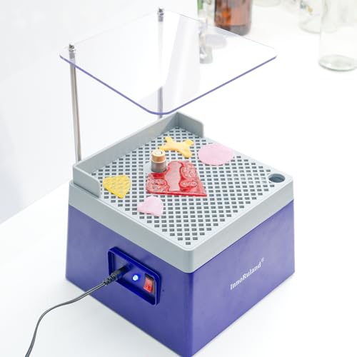 Stained Glass Grinder Mini DIY Grinding Tool, 9V 3.5A Portable Glass Grinder Kit with 5/8" Diamond Grinder Bit for Glass Processing Arts Etc. (Blue) - color: Blue