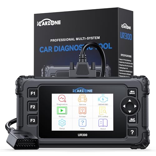 UR300 Diagnostic Scan Tool for All Cars, 48 Resets with 200+Subfuncitons, 4000+Bidirectional Test Items, Battery Registration, OBD2 Scanner, ECU Coding for BMW/VW/Audi, CAN-FD Supported