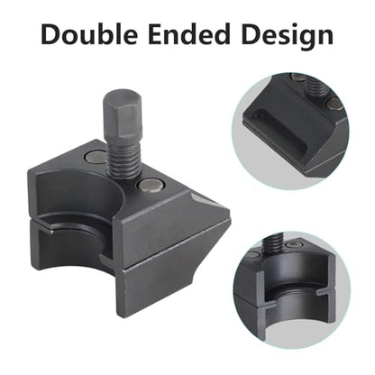 DPTOOL Universal Suspension Strut Split Hub Steering Knuckle Spreader Tool Suspension Strut Spreader Tool Compatible with Volkswagen Audi BMW Ford Peugeot Citroën - size: Double Ended