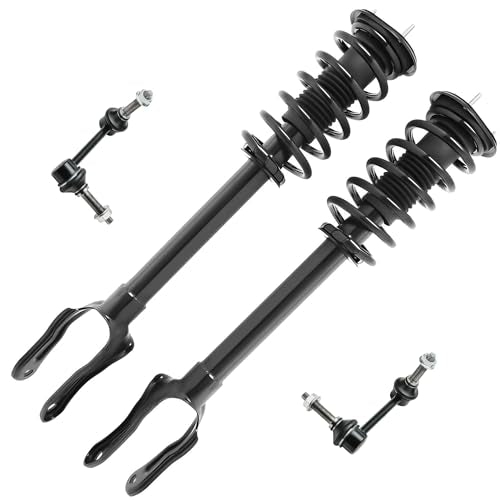 Detroit Axle - 3.6L Front Struts Sway Bars for 2011-2015 Grand Cherokee Dodge Durango, 2012 2013 2014 Struts with Coil Spring Assembly Sway Bar End Links Replacement Suspension Kit - size: 4QS50684/ sway kit
