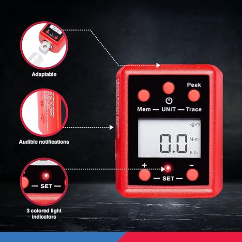 NEIKO 20743A 3/4-Inch Digital Torque Adapter, 150–750 ft-lb Range, Torque Wrench Converter with Audible Alert, Calibrates Digital and Analog Torque Wrenches - style: 3/4" Drive