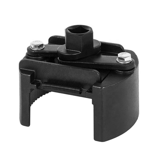 Universal Adjustable Oil Filter Wrench, 60-80mm Oil Filter Removal Tool, Heavy Duty Drop Forged Steel, Auto-Clamping Oil Filter Remover with 1/2-Inch Drive for Car Truck SUV UTV Oil Change Maintenance