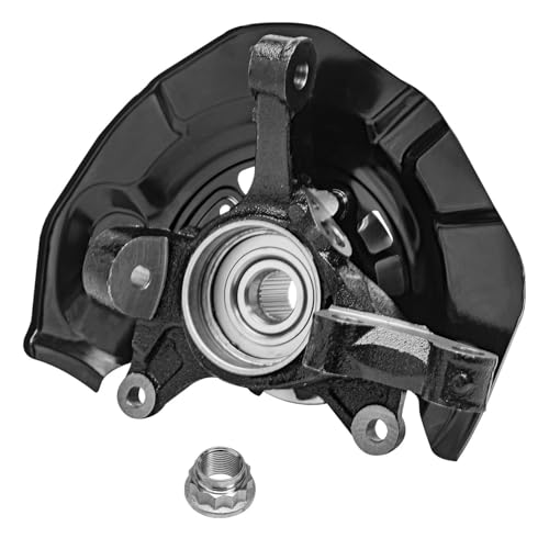 Detroit Axle - 4pc AWD Front Steering Knuckles Rear Wheel Bearing Hubs for 2004 2005 2006 2007 2008 2009 2010 Toyota Sienna, 2 Steering Knuckles 2 Non-ABS Wheel Bearing Hubs Replacement - size: 4UW48672/Kit