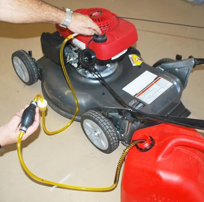 GasTapper Fuel Transfer Pump - 6 Ft Siphon Pump for Gas, Water, Oil, Fluid - Manual Hand Pump - style: Power Equipment