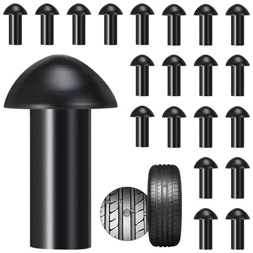 Richcat Tubeless Tire Puncture Repair Kit with Mushroom Plug, Repairs punctures and Flat Tires for Motorcycles, Cars, Trucks, ATVs and Tractors - size: 15Plugs Kit
