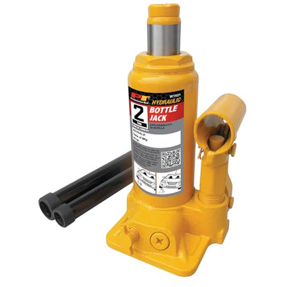 Performance Tool W1621 2-Ton (4,000 lbs.) Heavy Duty Hydraulic Bottle Jack,Yellow - size: 2-Ton