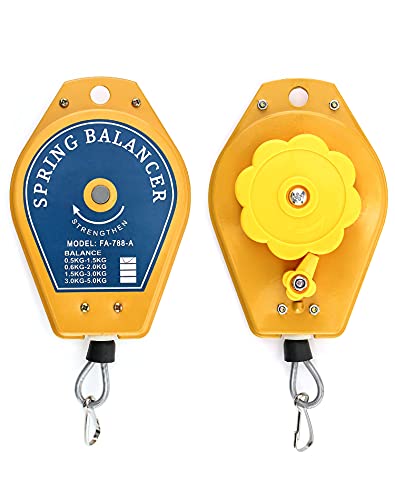 QWORK Spring Balancer, 1.1lbs - 3.3lbs Bearing Retractable Tool Fixture Holder for Assembly-line - size: 1.1lbs - 3.3lbs