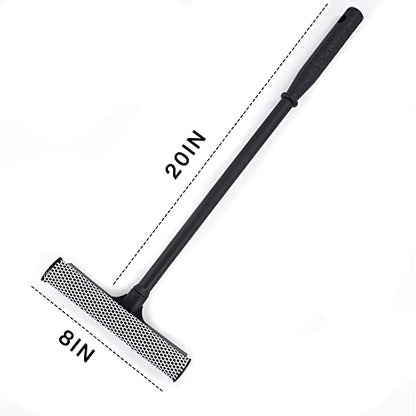 Matthew Cleaning All Purpose Window Squeegee Window Cleaner Tool,Car Squeegee Windshield Cleaning Sponge and Rubber Squeegee,2-in-1 Window Cleaner Sponge(8'') and Soft Rubber with Pole 20’’(6Pack) - size: 8'' Blade