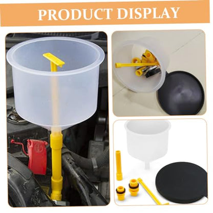 Veemoon 15-Piece Spill Proof Coolant Funnel Kit Automotive Radiator Filling Tool Antifreeze Refill Kit Accessories for Efficient Radiator Maintenance