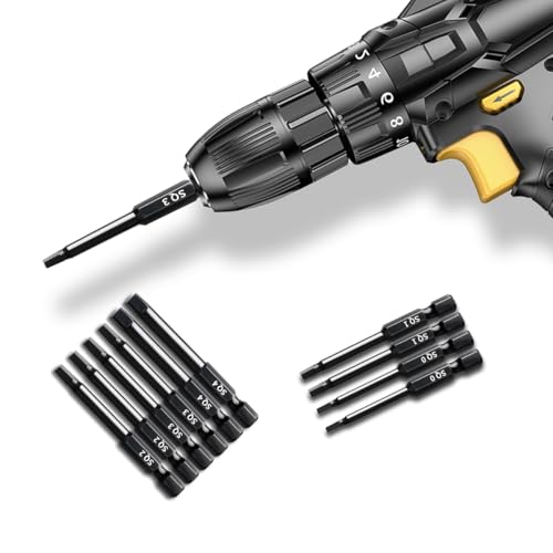 Narwhal Robertson Square Drill Bit Set (24 Pack - 2.3" Long Magnetic Heads) Square Screwdriver Bit Sizes #0, #1, #2, #3, and #4 - style: Square