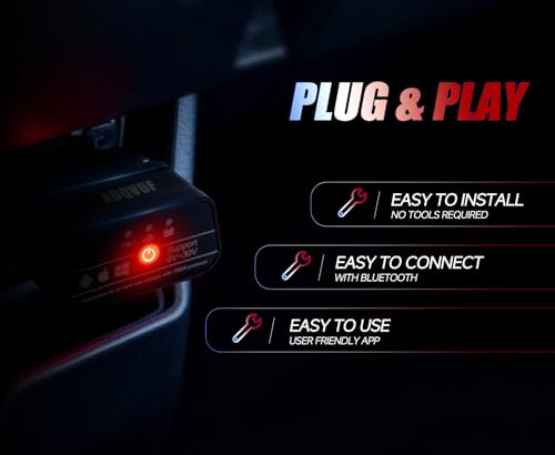 OBD2 Scanner Bluetooth 5.0 for iPhone & Android - 12 Protocols & J1939 Supported, Car Diagnostic Scan Tool, Check Engine Code Reader, Compatible with Torque & CarScanner (VIP), No Subscription Fee