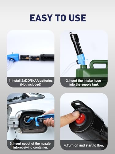 Cordless Fuel Transfer Pump Battery Powered Fluid Transfer Pump, 2.8 GPM | Portable Oil Transfer Pump, Electric Gas Transfer Pump for Water Gasoline Oil Diesel Transmission, with Flow Control Design - size: Portable Liquid Transfer Pump