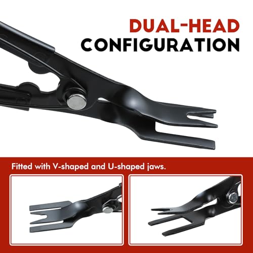 Wuyaoyao Panel Clip Pliers, Auto Door Panel Upholstery Trim Clips Removal Tool, Car Panels Clip Removal Plier, Automotive Fastener Push Pin Pry Pliers, Vehicle Dash Repair Tool, Car Accessories