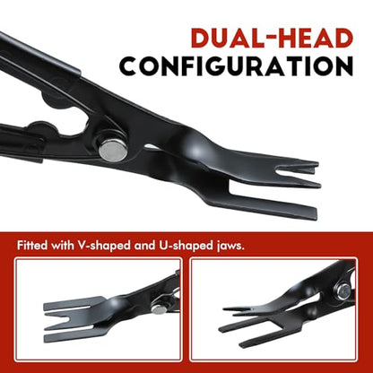 Wuyaoyao Panel Clip Pliers, Auto Door Panel Upholstery Trim Clips Removal Tool, Car Panels Clip Removal Plier, Automotive Fastener Push Pin Pry Pliers, Vehicle Dash Repair Tool, Car Accessories