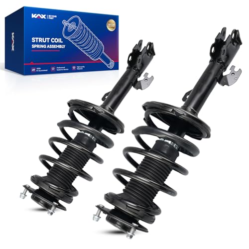 KAX Front Struts for Toyota 2001-2007 Highlander, 2007-2009 RX350, 2004-2006 RX330 Front Shocks Quick Complete Struts Assembly with Coil Spring Set of 2, Replace 4331660L 4331660R | Replace OE 4331660L,4331660R,for 2004-2005 Highlander,2006-2007 Highlande