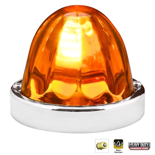 GG Grand General 92430 Stainless Steel Dark Amber Watermelon Glass Lens Kit for #1156, Bulb not Included - color: Dark Amber, style: 1156 Bulb Base