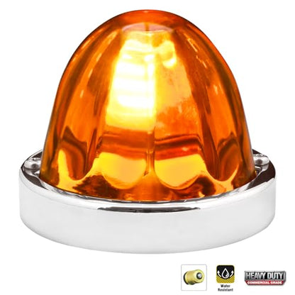 GG Grand General 92430 Stainless Steel Dark Amber Watermelon Glass Lens Kit for #1156, Bulb not Included - color: Dark Amber, style: 1156 Bulb Base
