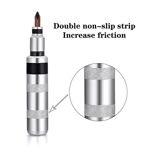 1/2" Hand Manual Reversible Impact Driver Set Extractor-12 PCS Impact Screwdriver S2 Steel Much More Durable Disengage Rusted Fasteners (Short Impact Screwdriver) - size: 1/2 Short