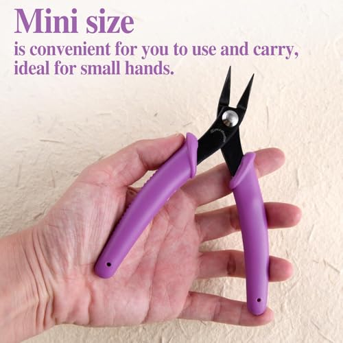 SPEEDWOX Long-Nose Pliers 5.5" Mini Tweezer Nose Pliers Chain Nose Plier Flat Nose Specialty Pointed Nose Micro Plier With Smooth Jaws 1mm Diameter Tip Small Jewelry Making Needle Nose Plyers - size: 5.5" Chain Nose