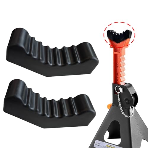 3Ton Car Jack Stand Pad Rubber Slotted Guard Support Block Lifting Lift Frame Rail Pinch Protector Anti-Slip Floor Cushion - color: Black, size: 3 Ton