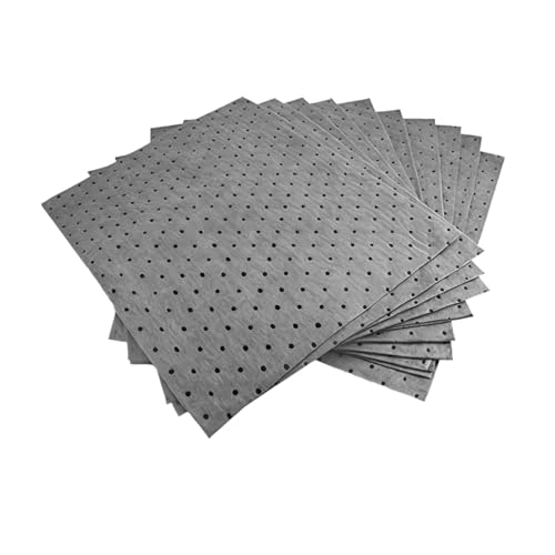 10PCS Car Oil Absorbent Pads, 13 x 9.8 Vehicle Garage Absorbent Drip & Spill Mat for Oil Water, Heavy Weight Automotive Cleanup Accessories, Universal for Most Vehicles