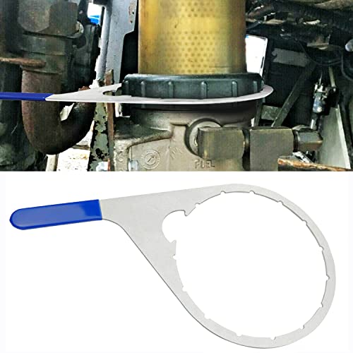 8" Fuel Filter Collar Wrench for Fuel Pro 482 483 485 487 488 & FXP | 8-inch steel collar wrench for compatible Fuel Pro 482–488 and Shop Pro FXP filter vent caps and retaining collars - size: 8 inch